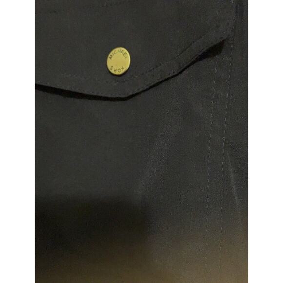 Michael Kors blouse Size P/S Sheer Zipper Long Sleeve - Picture 3 of 7